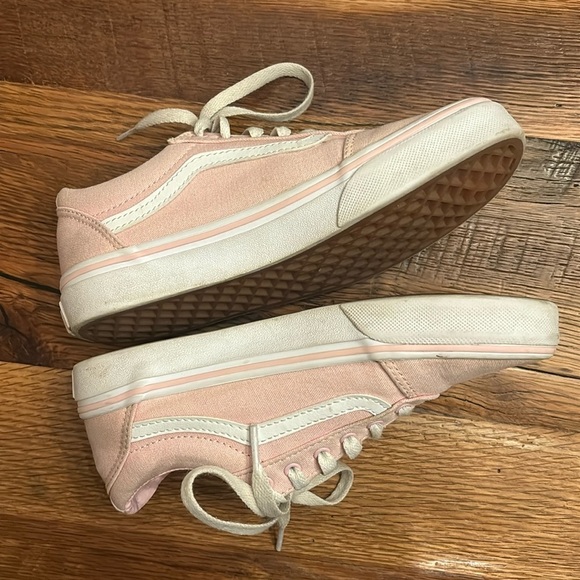 Vans® Ward Girls' Shoes Pink Canvas Size 3 - Picture 5 of 12